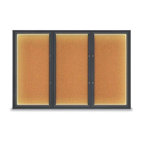 Corkboard, Cork/Black, 72"x48"