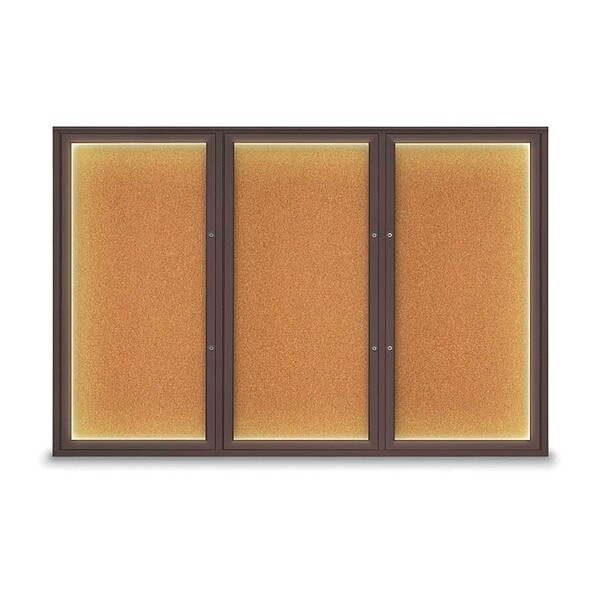 Corkboard, Cork/Bronze, 72"x48"