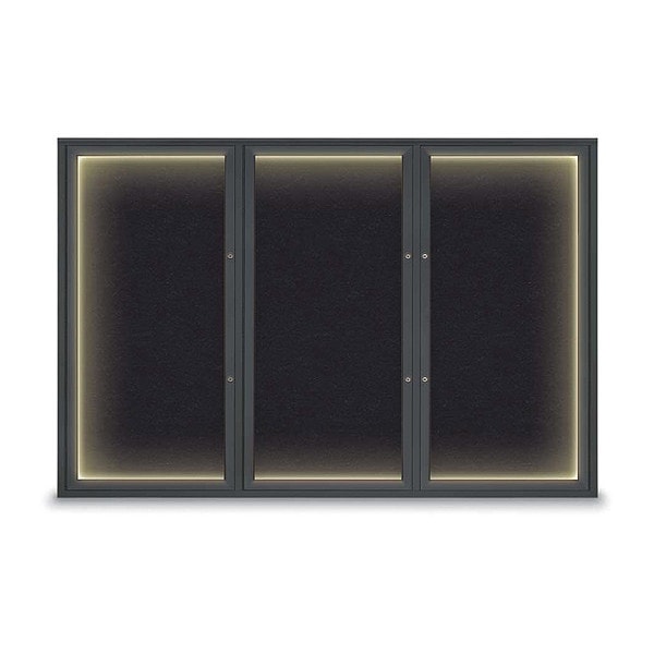 Corkboard, Rubber/Black, 72"x48"
