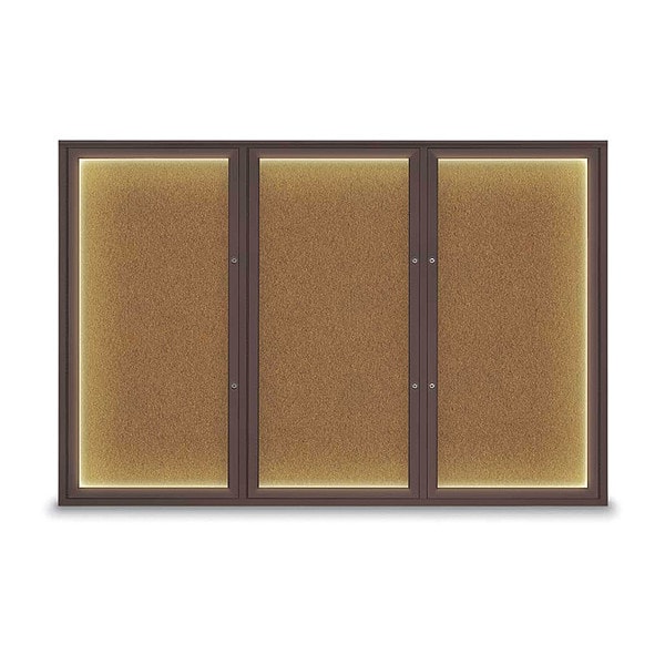 Corkboard, Synthetic Cork/Bronze, 72"x48"
