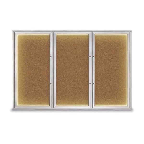 Corkboard, Synthetic Cork/Satin, 72"x48"