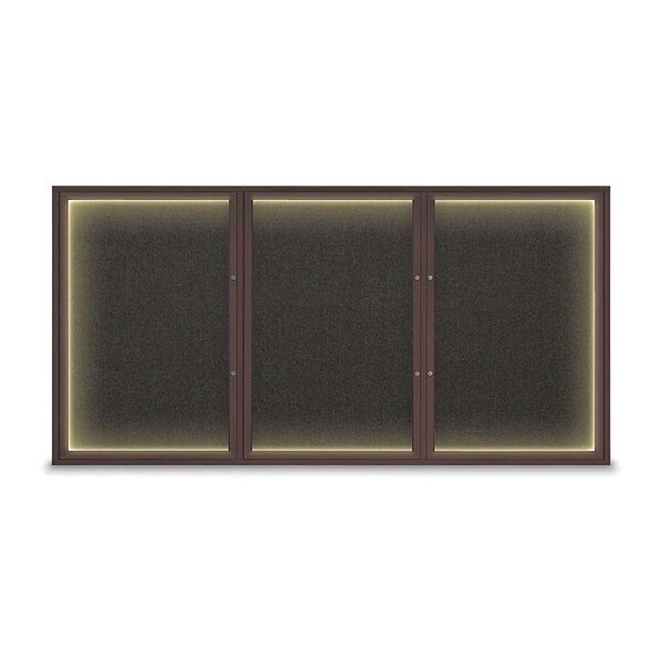 Corkboard, Black/Bronze, 96"x48"