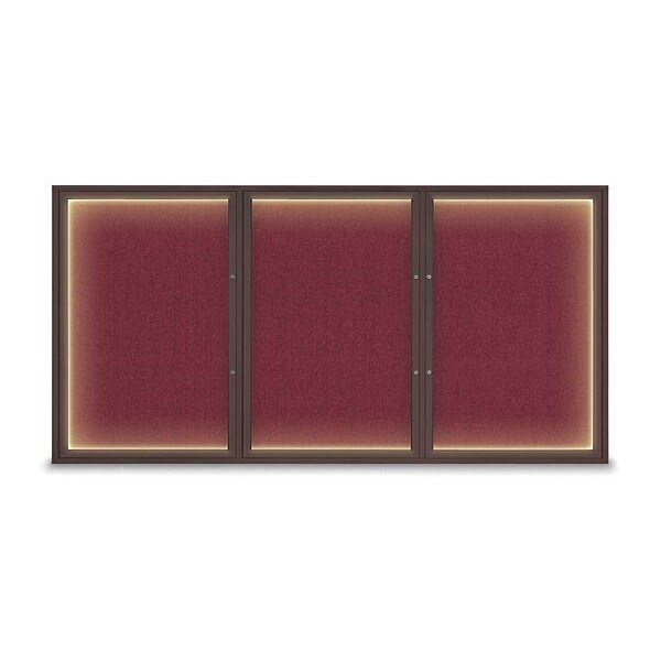 Corkboard, Deep Burgundy/Bronze, 96"x48"