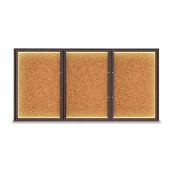 Corkboard, Cork/Bronze, 96"x48"