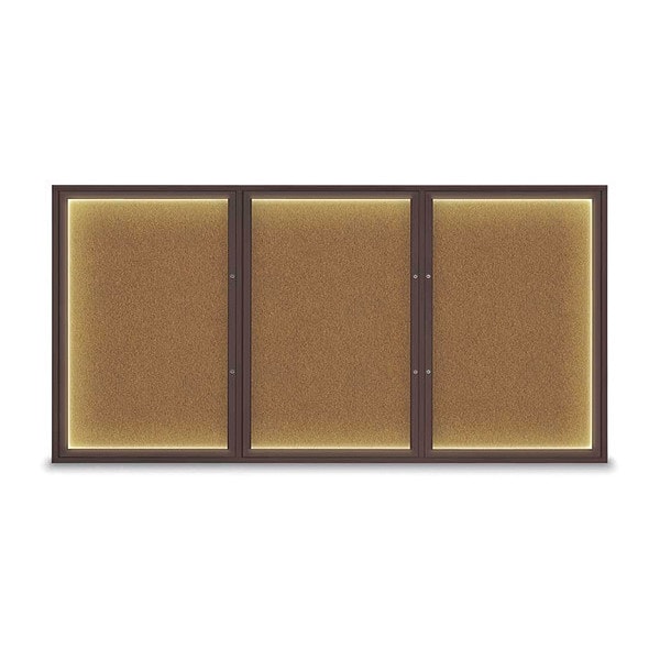 Corkboard, Synthetic Cork/Bronze, 96"x48"