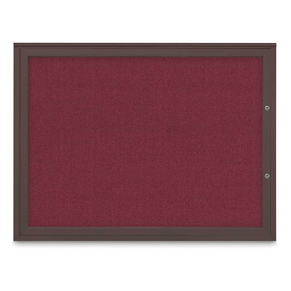 Corkboard, Deep Burgundy/Bronze, 48"x36"