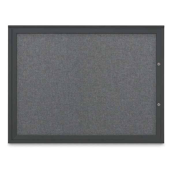 Corkboard, Medium Grey/Black, 48"x36"