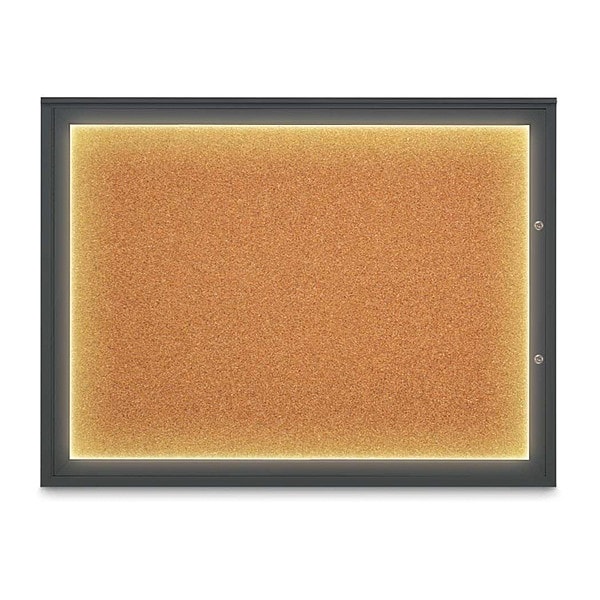 Corkboard, Cork/Black, 48"x36"