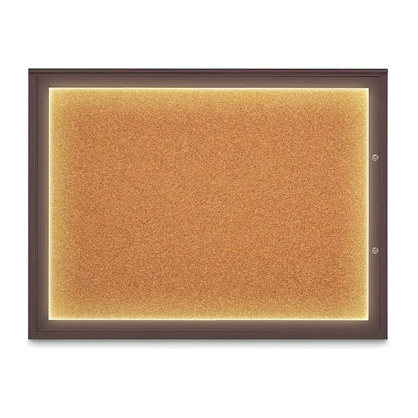 Corkboard, Cork/Bronze, 48"x36"