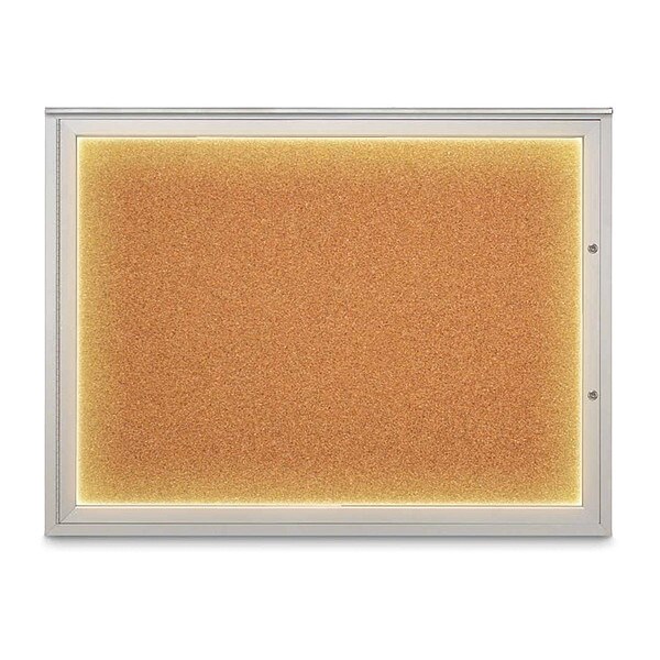 Corkboard, Cork/Satin, 48"x36"