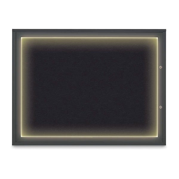 Corkboard, Rubber/Black, 48"x36"