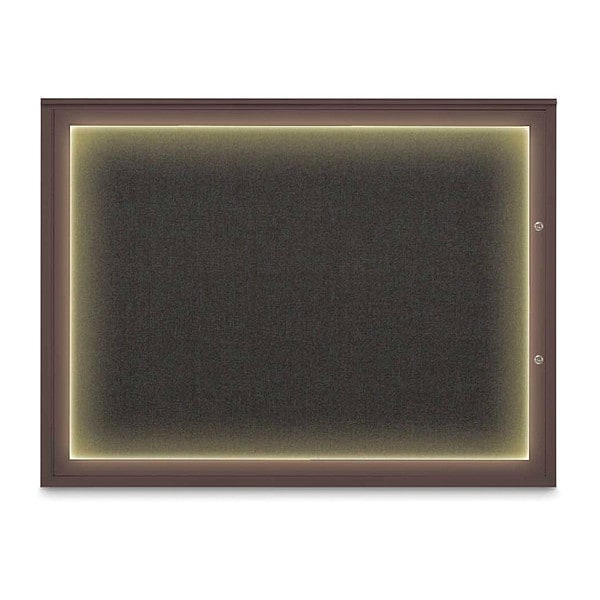 Corkboard, Black/Bronze, 48"x36"