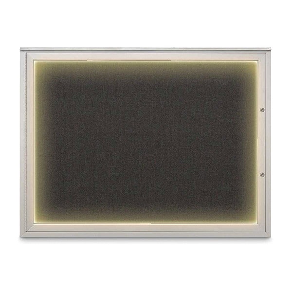 Corkboard, Black/Satin, 48"x36"