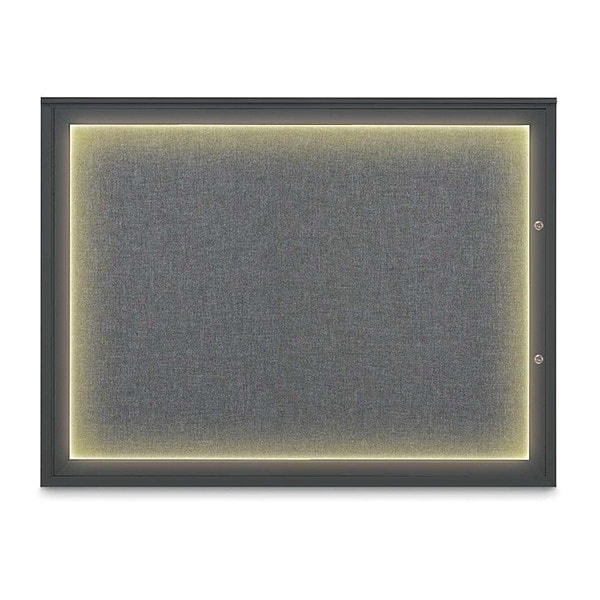 Corkboard, Medium Grey/Black, 48"x36"