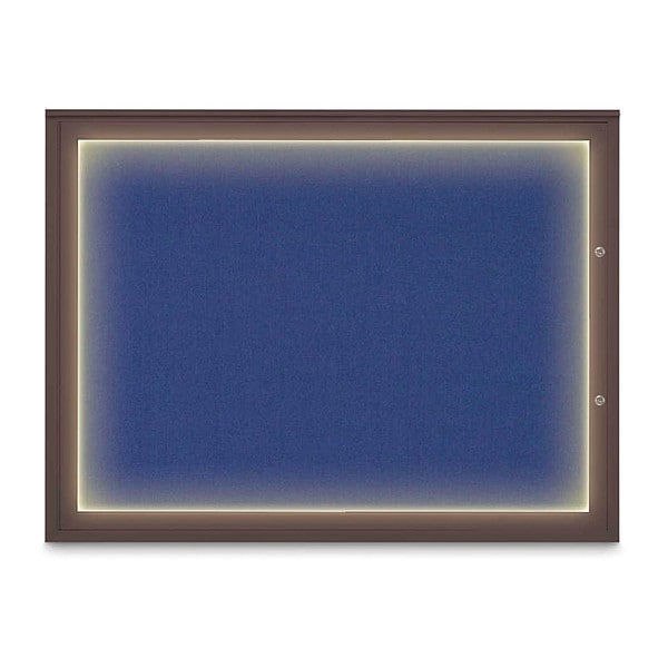 Corkboard, Cobalt Accent/Bronze, 48"x36"