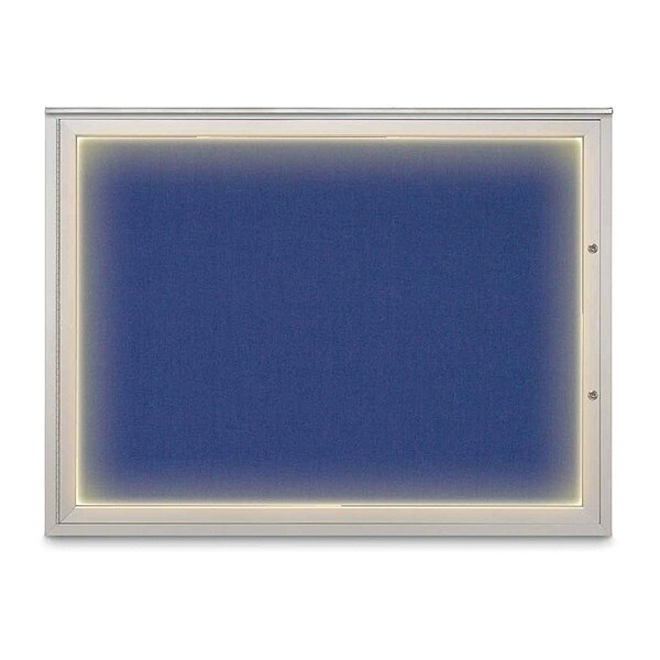 Corkboard, Cobalt Accent/Satin, 48"x36"