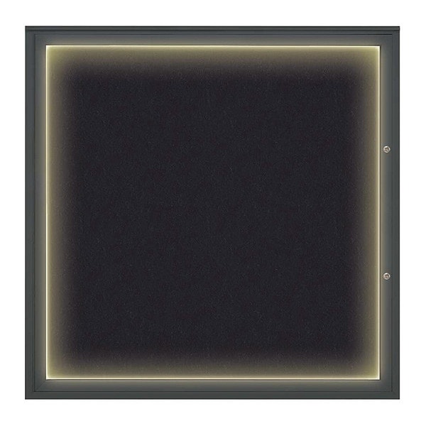 Corkboard, Rubber/Black, 48"x48"