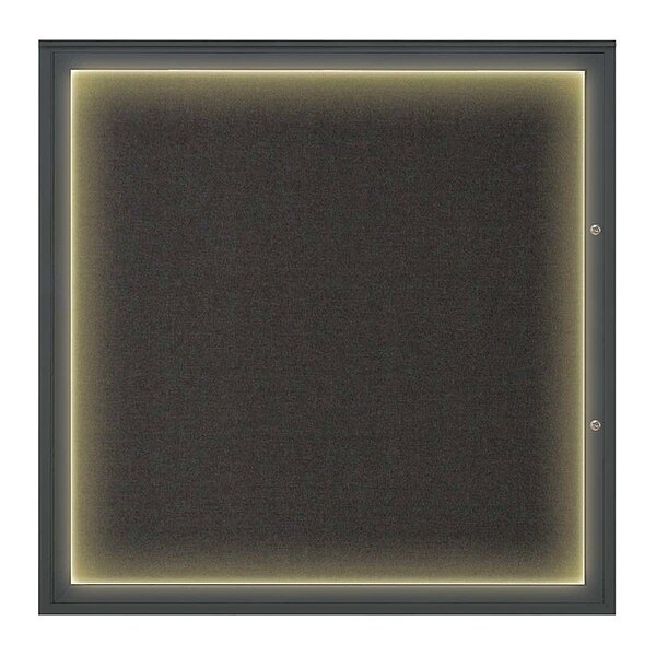 Corkboard, Black/Black, 48"x48"