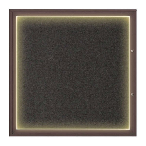 Corkboard, Black/Bronze, 48"x48"