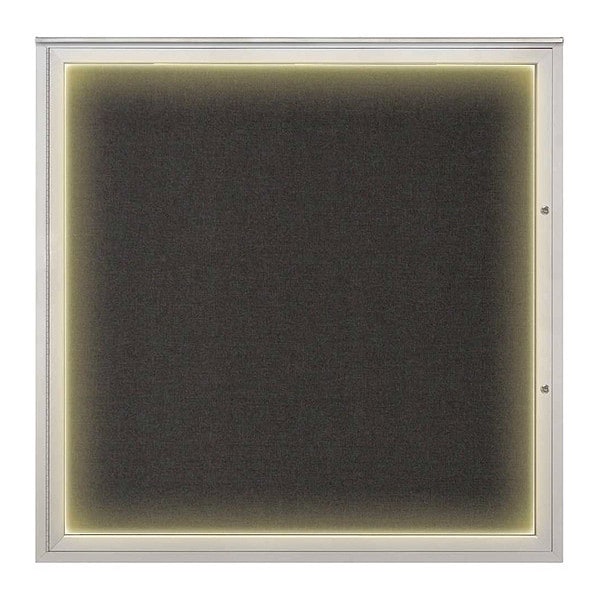Corkboard, Black/Satin, 48"x48"