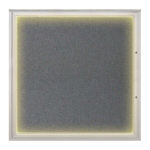 Corkboard, Medium Grey/Satin, 48"x48"