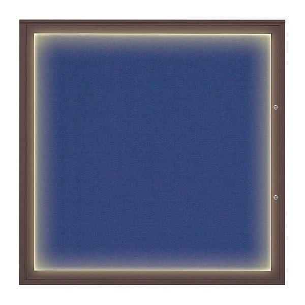 Corkboard, Cobalt Accent/Bronze, 48"x48"