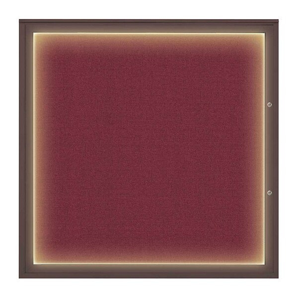 Corkboard, Deep Burgundy/Bronze, 48"x48"