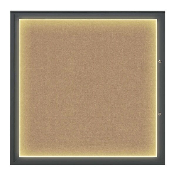 Corkboard, Buff/Black, 48"x48"