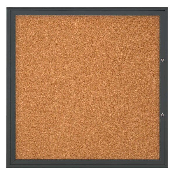 Corkboard, Cork/Black, 48"x48"