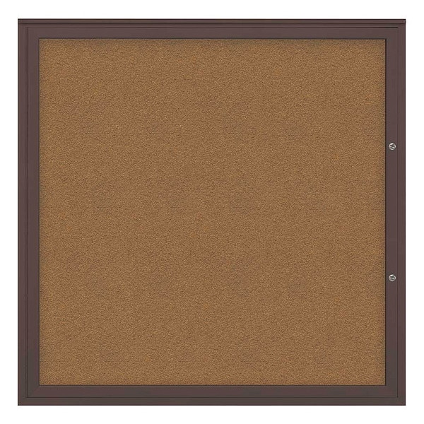 Corkboard, Synthetic Cork/Bronze, 48"x48"