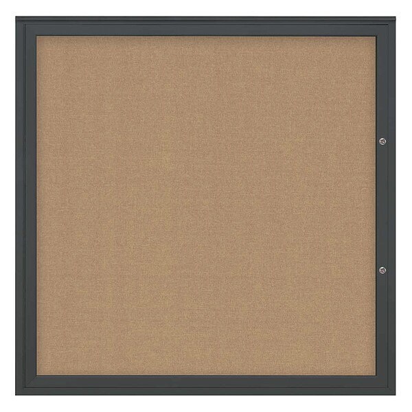 Corkboard, Buff/Black, 48"x48"