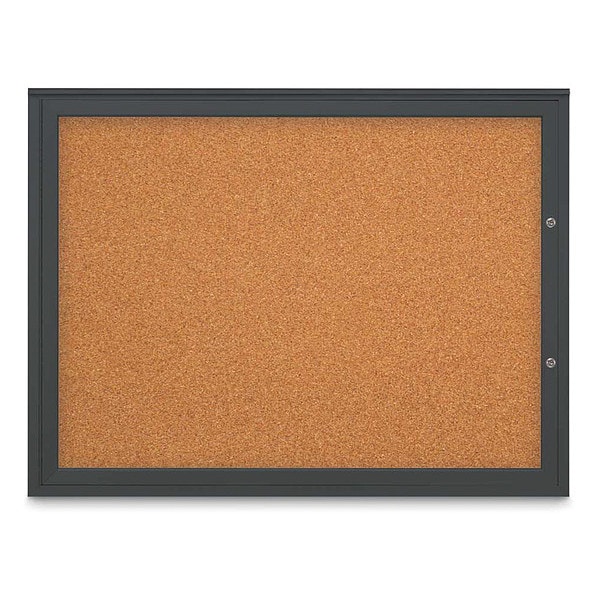 Corkboard, Cork/Black, 48"x36"