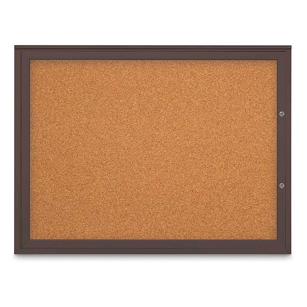 Corkboard, Cork/Bronze, 48"x36"