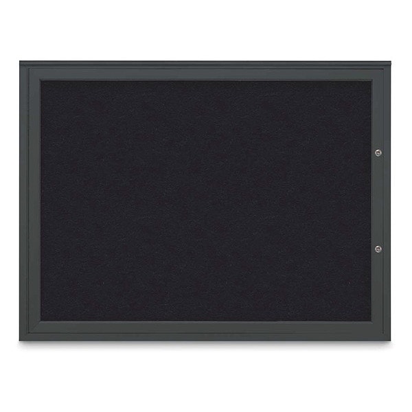 Corkboard, Rubber/Black, 48"x36"