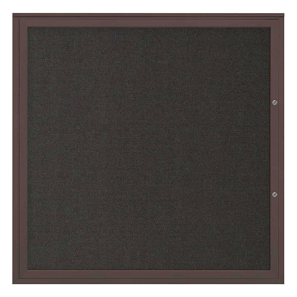 Corkboard, Black/Bronze, 48"x48"