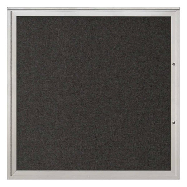 Corkboard, Black/Satin, 48"x48"