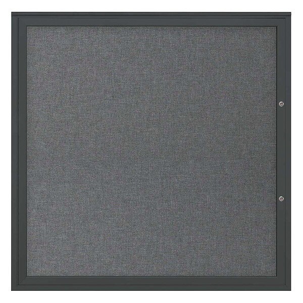 Corkboard, Medium Grey/Black, 48"x48"