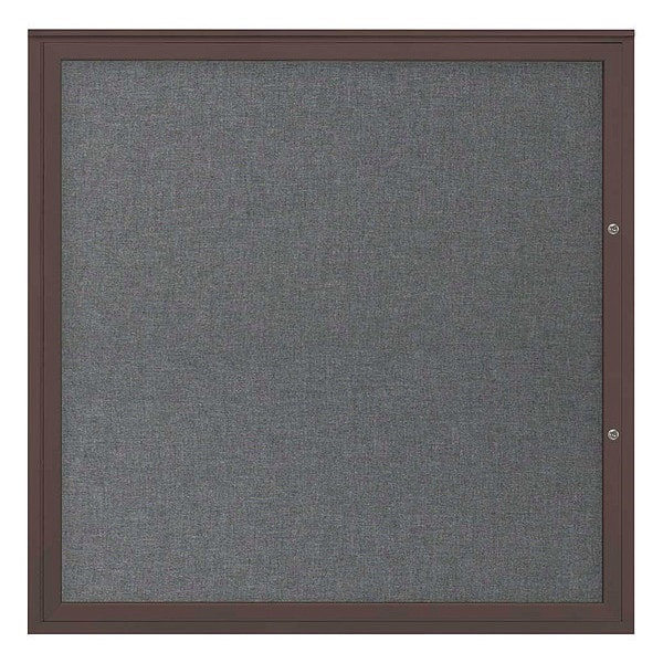 Corkboard, Medium Grey/Bronze, 48"x48"