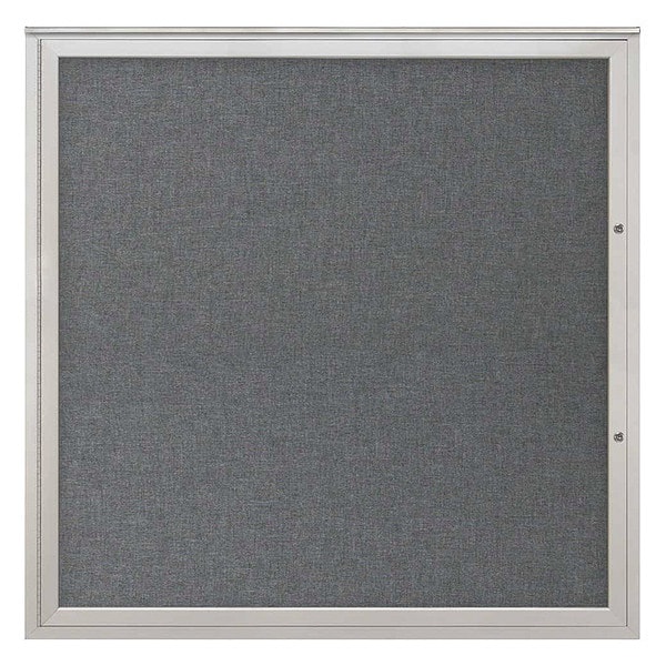 Corkboard, Medium Grey/Satin, 48"x48"