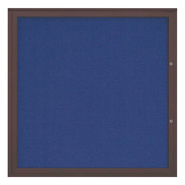Corkboard, Cobalt Accent/Bronze, 48"x48"