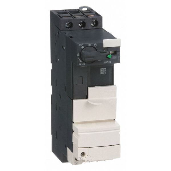 Motor Starter Power Base, Non-Reversing, 1NC/1NO, 120V-600V AC, 3 P, Screw Clamp