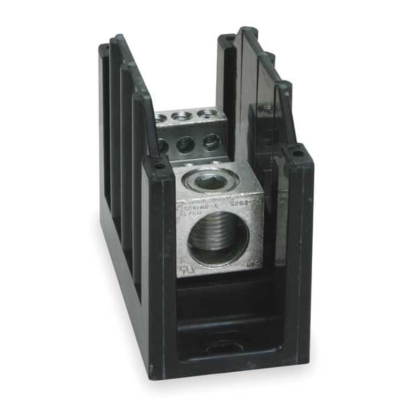 Power Distribution Block, Open, 1 Pole, 310 A Copper, 600 V AC/DC