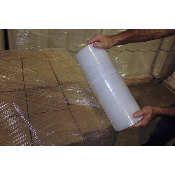 Stretch Wrap, 15" W x 1500 ft. L, 80 ga, Cast Style, Clear, Standard Duty