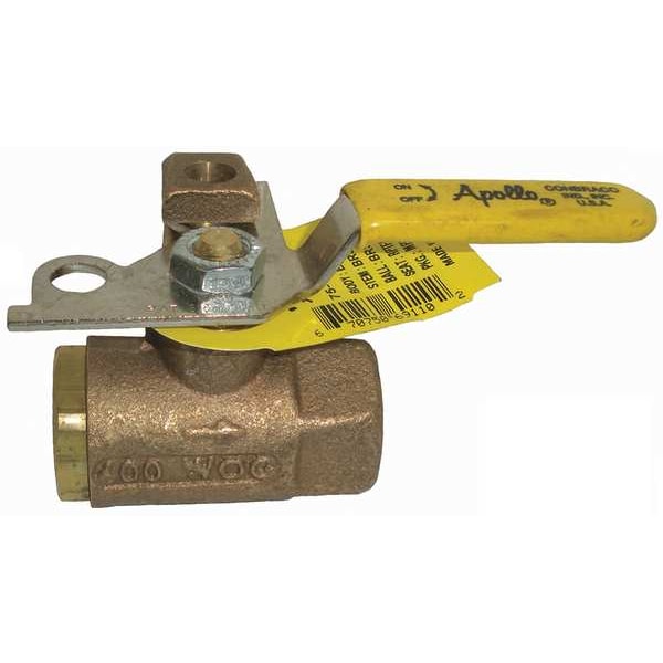 1/4" FNPT Bronze Ball Valve Inline