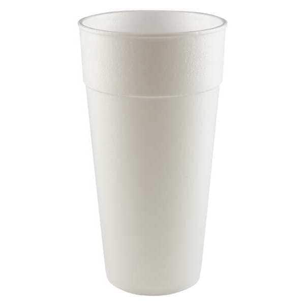 Disposable Cold/Hot Cup 24 oz. White, Foam, Pk300