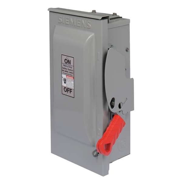 Fusible, Safety Switch, Heavy Duty, 240 V, 3PST, NEMA 3R