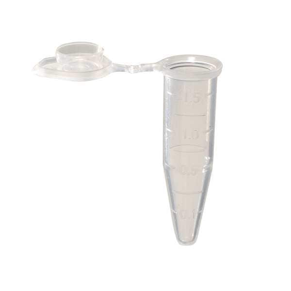 Microtube, PP, Natural, 1.5 mL, PK500