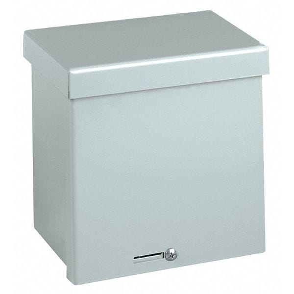 Padlockable Hasp Electrical Enclosures, 18 in H, 6 in D, 12 in W, 3R, Steel