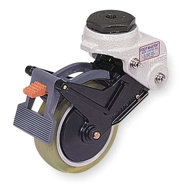 Swivel Stem Shock-Absorbing Castr, 165 lb