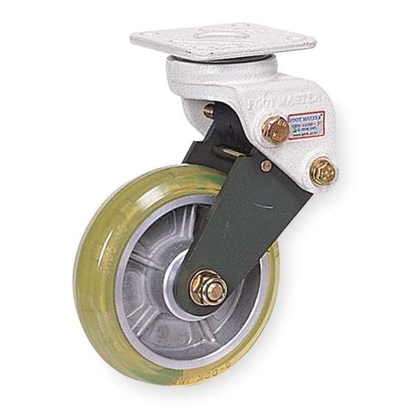 Rigid Plate Shock-Absorbing Castr, 550 lb